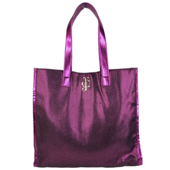 Juicy Couture Metallic Fuchsia Tote - Picture 3 of 16